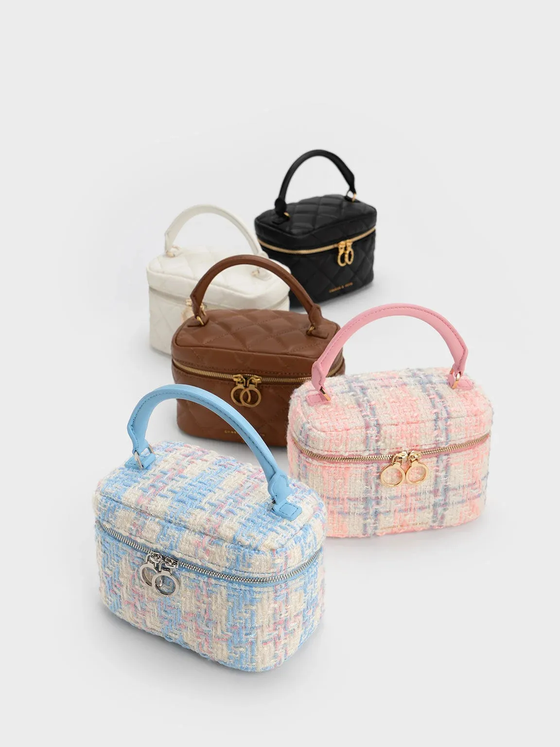 Quilted Two-Way Zip Bag - Image 2