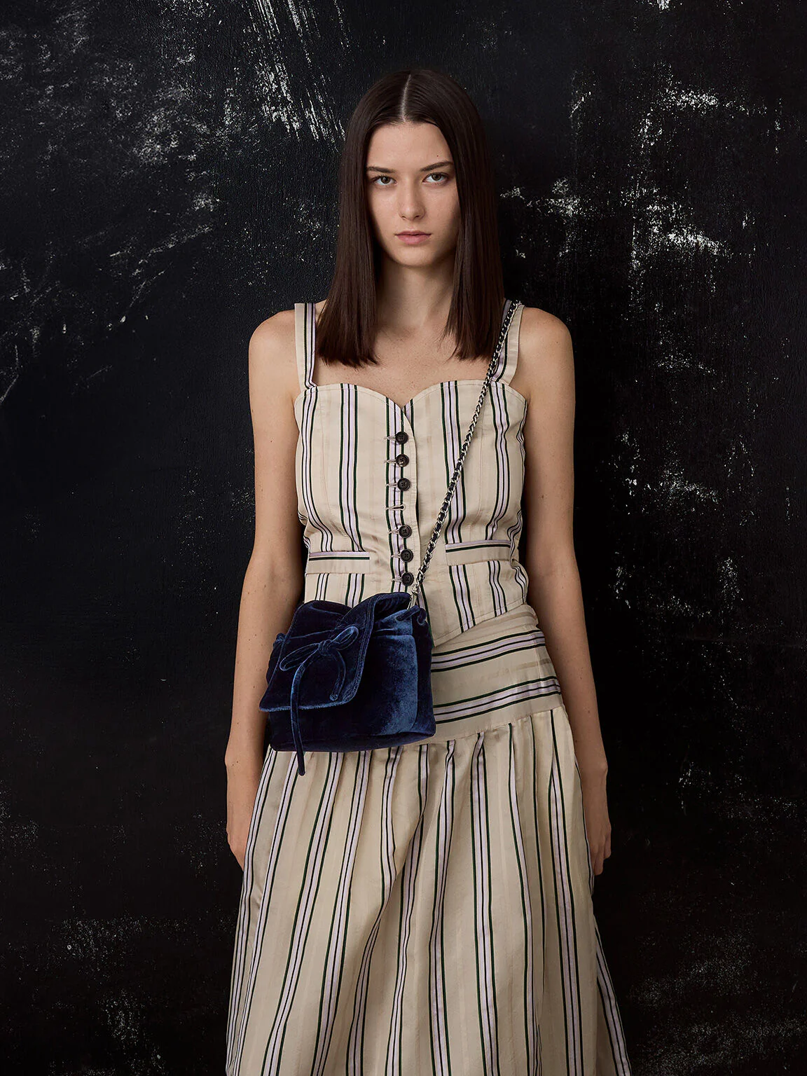 Bow Ruched Top Handle Bag - Image 2